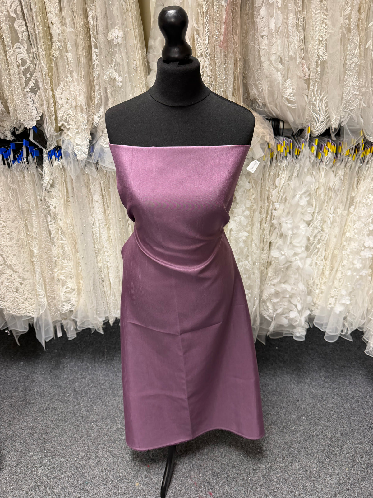 Amethyst Polyester Satin Backed Dupion - Clarity (P967)