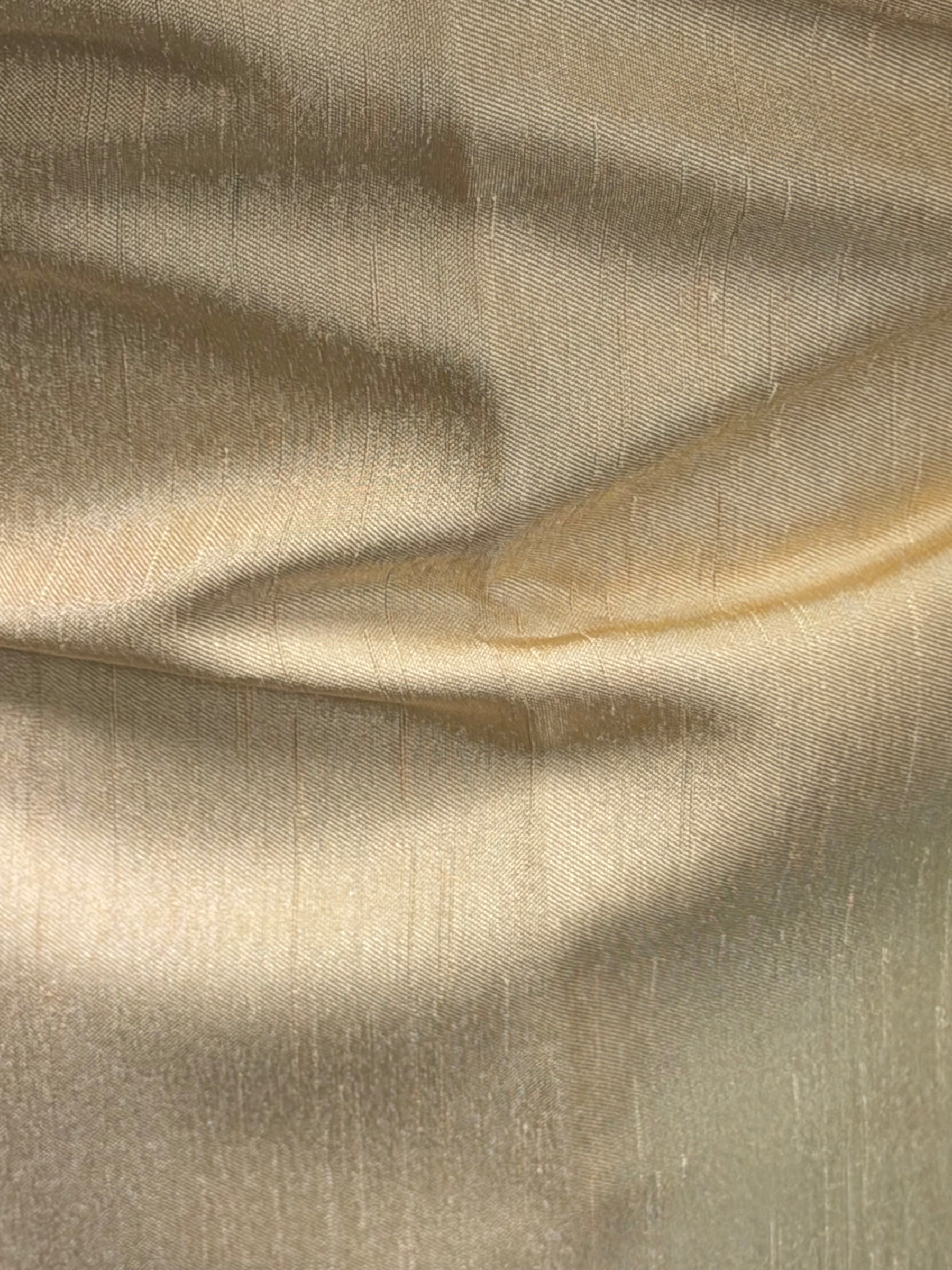 Lemon Polyester Satin Backed Dupion - Clarity (P967)