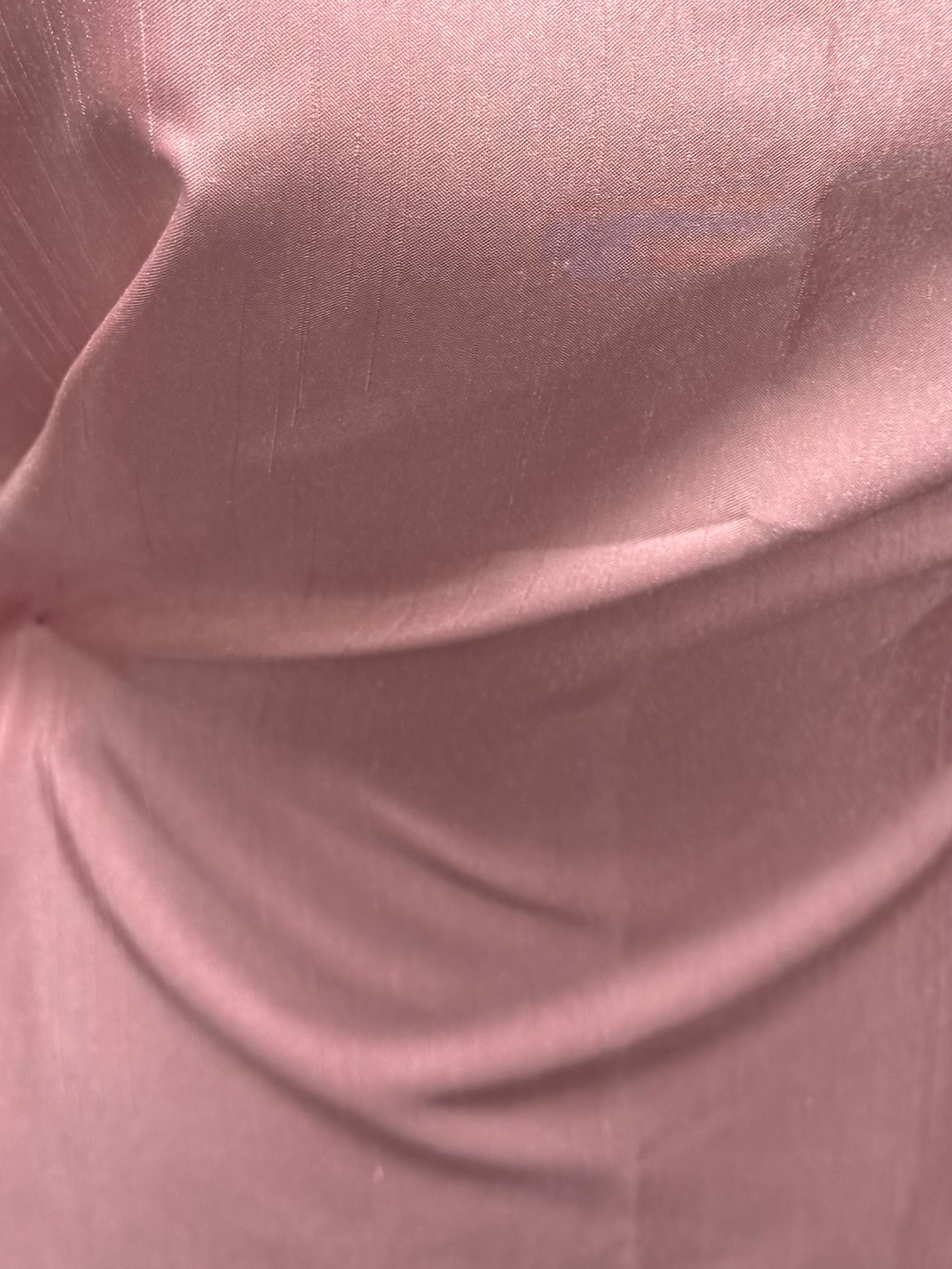 Light Rose Polyester Satin Backed Dupion - Clarity (P967)