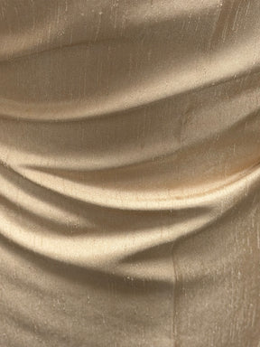 Beige Polyester Satin Backed Dupion - Clarity (P967)