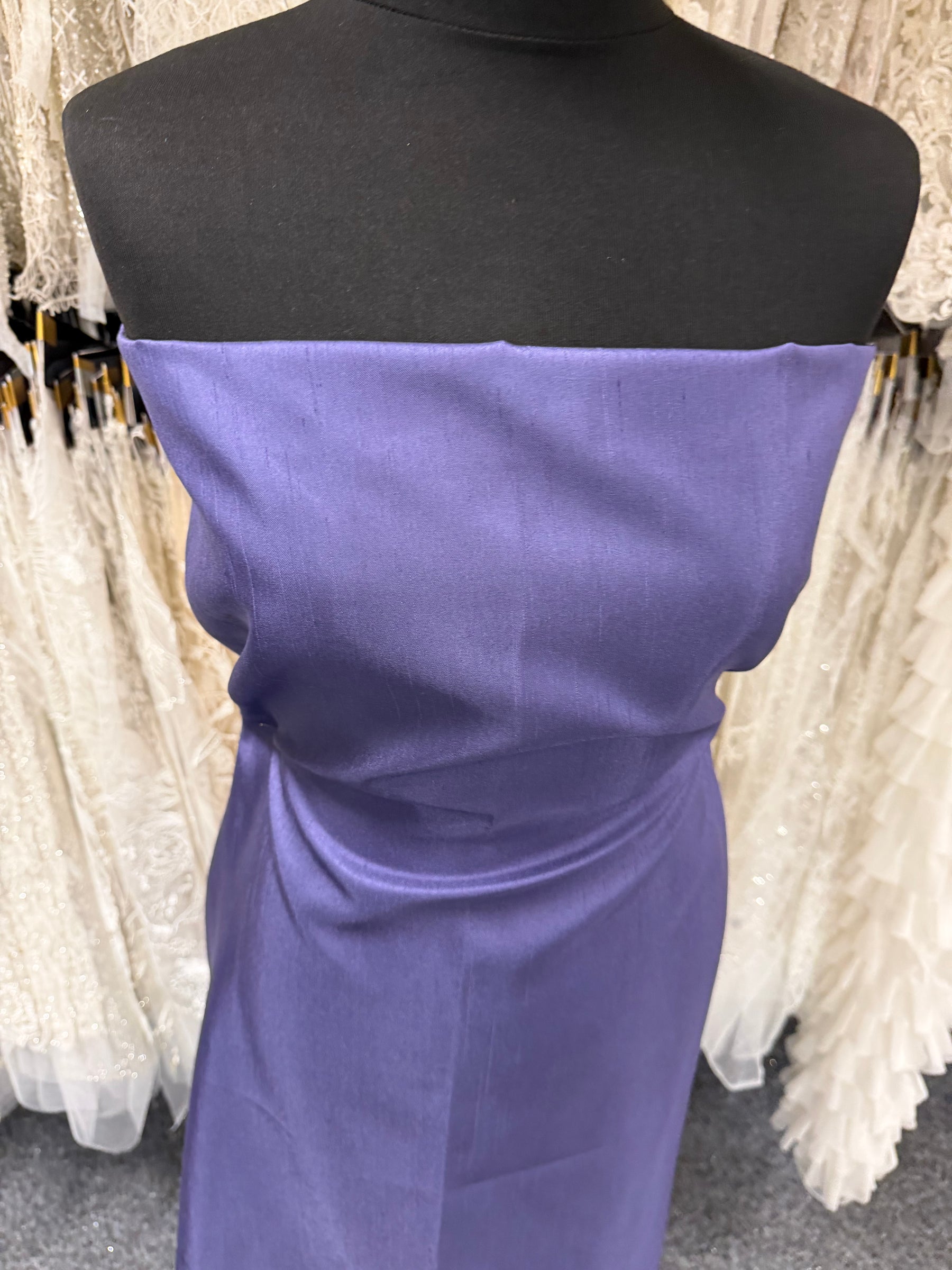 Grape Polyester Satin Backed Dupion - Clarity (P967)