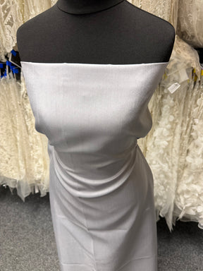 Gun Metal Polyester Satin Backed Dupion - Clarity (P967)