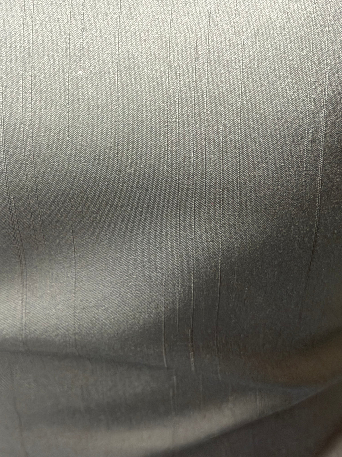 Gun Metal Polyester Satin Backed Dupion - Clarity (P967)