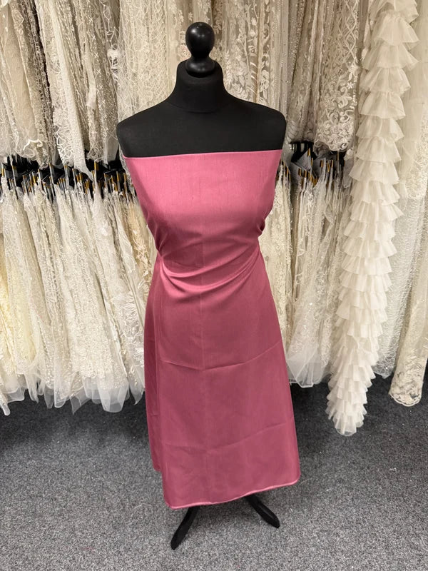 Dusky Pink Polyester Satin Backed Dupion - Clarity (P967)