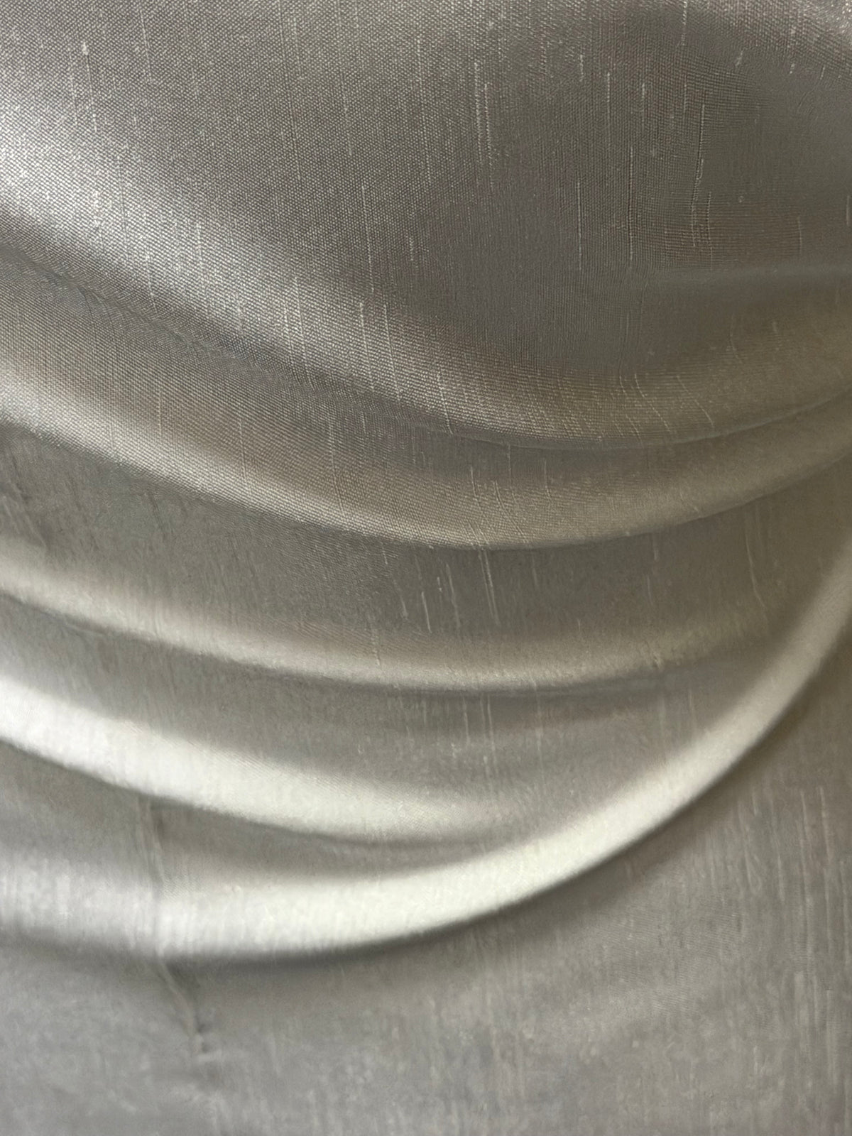 White Polyester Satin Backed Dupion - Clarity (P967)