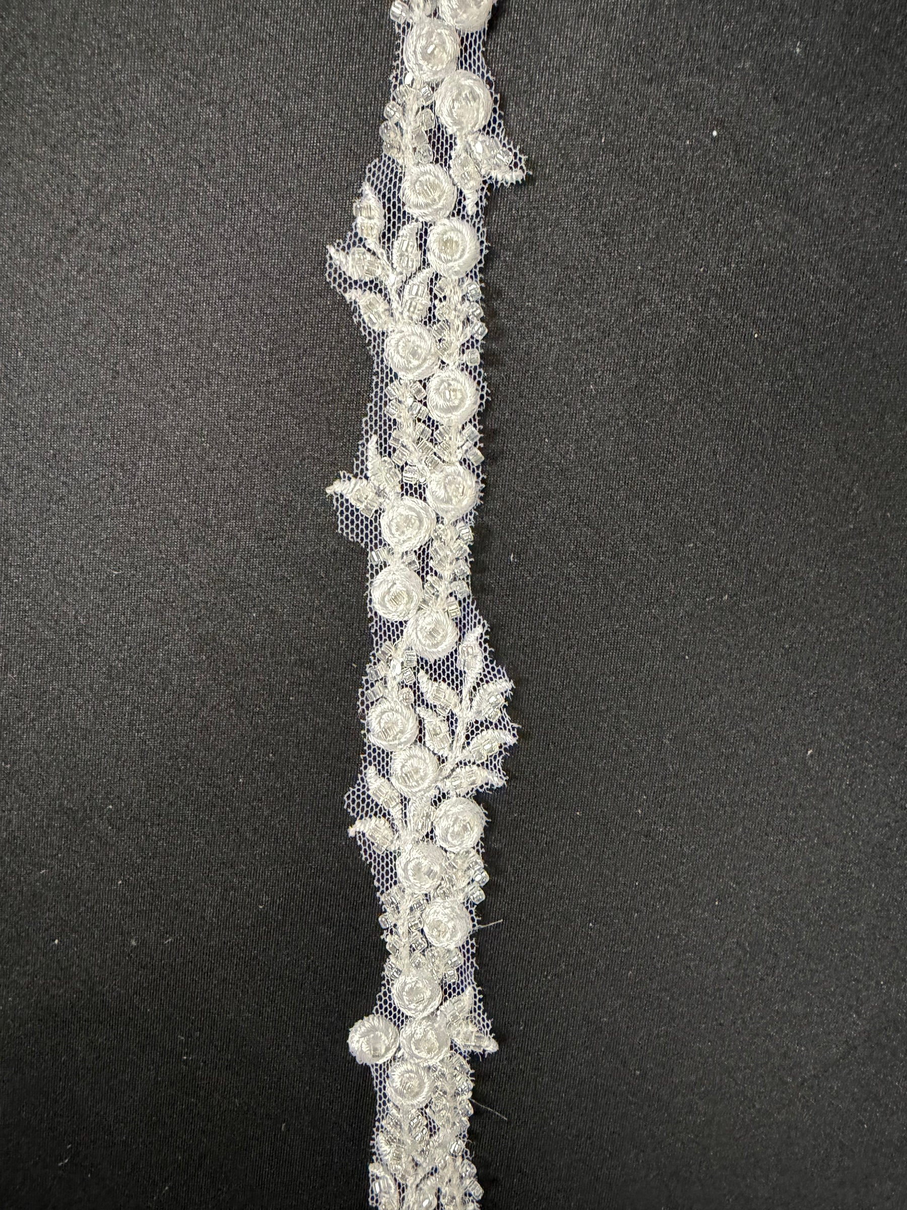 White Beaded Edging - EH2011
