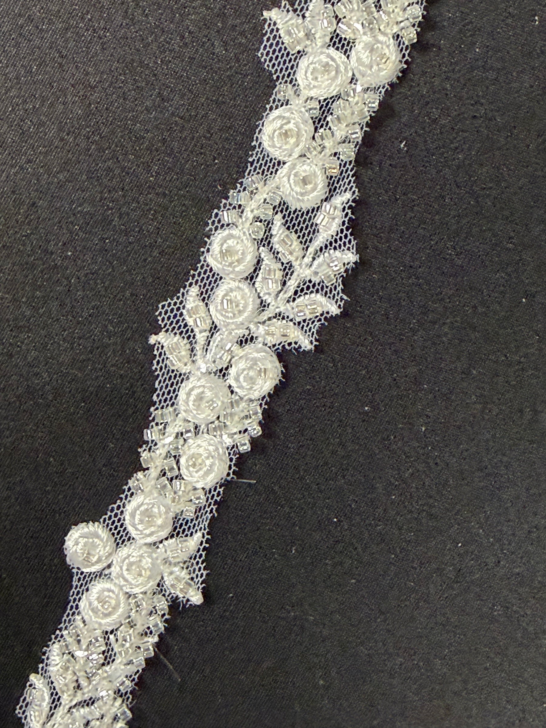 White Beaded Edging - EH2011