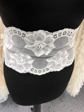 Ivory Stretch Lace Edging - EG4001