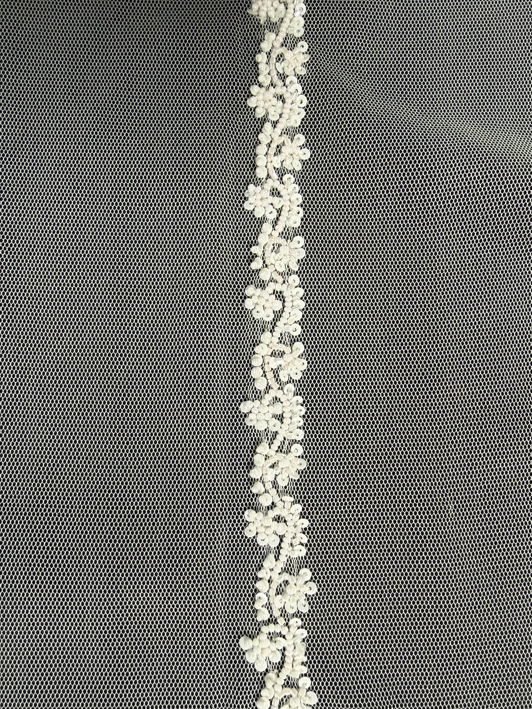 Ivory Beaded Edging - EH2007