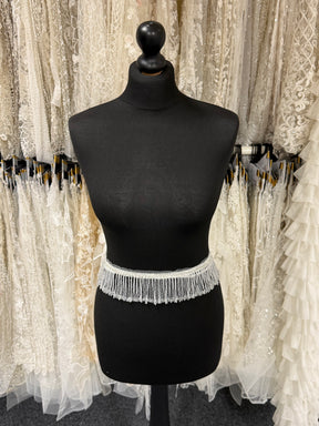 Ivory Beaded Fringing - EH2005