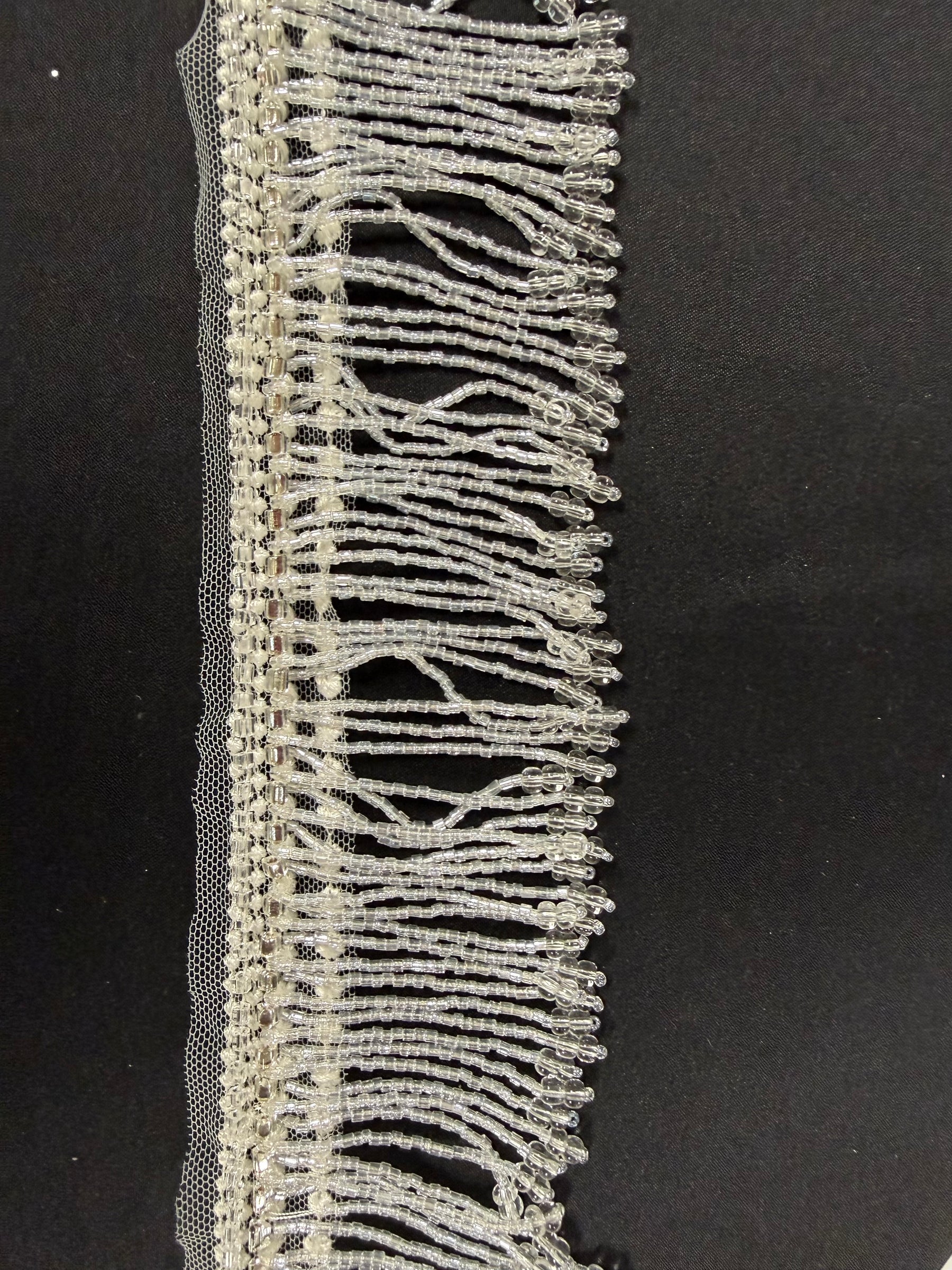 Ivory Beaded Fringing - EH2005