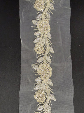 Crystal Beaded Edging - EH1013