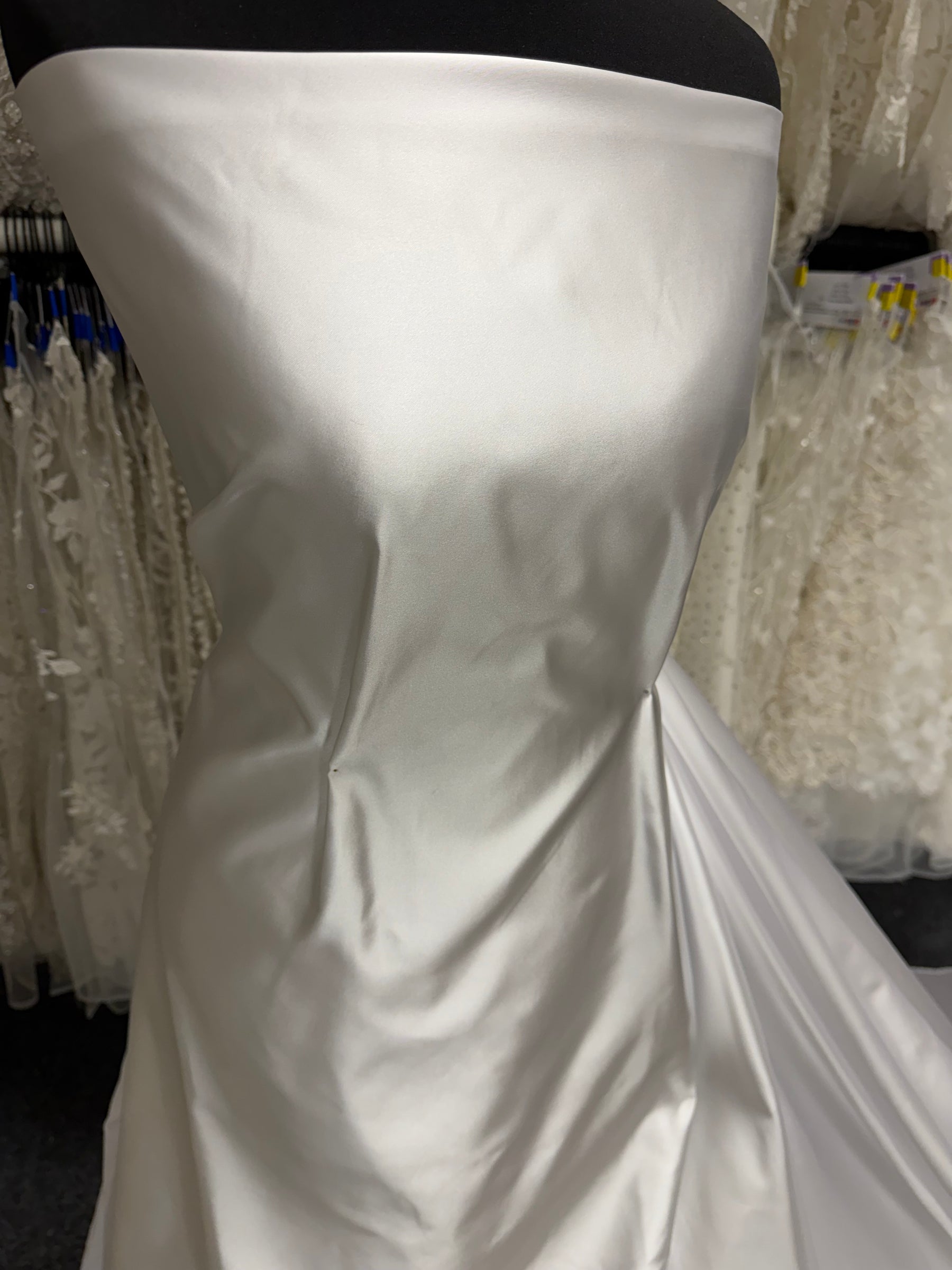 Ivory Silk Blend Duchess Satin - P752
