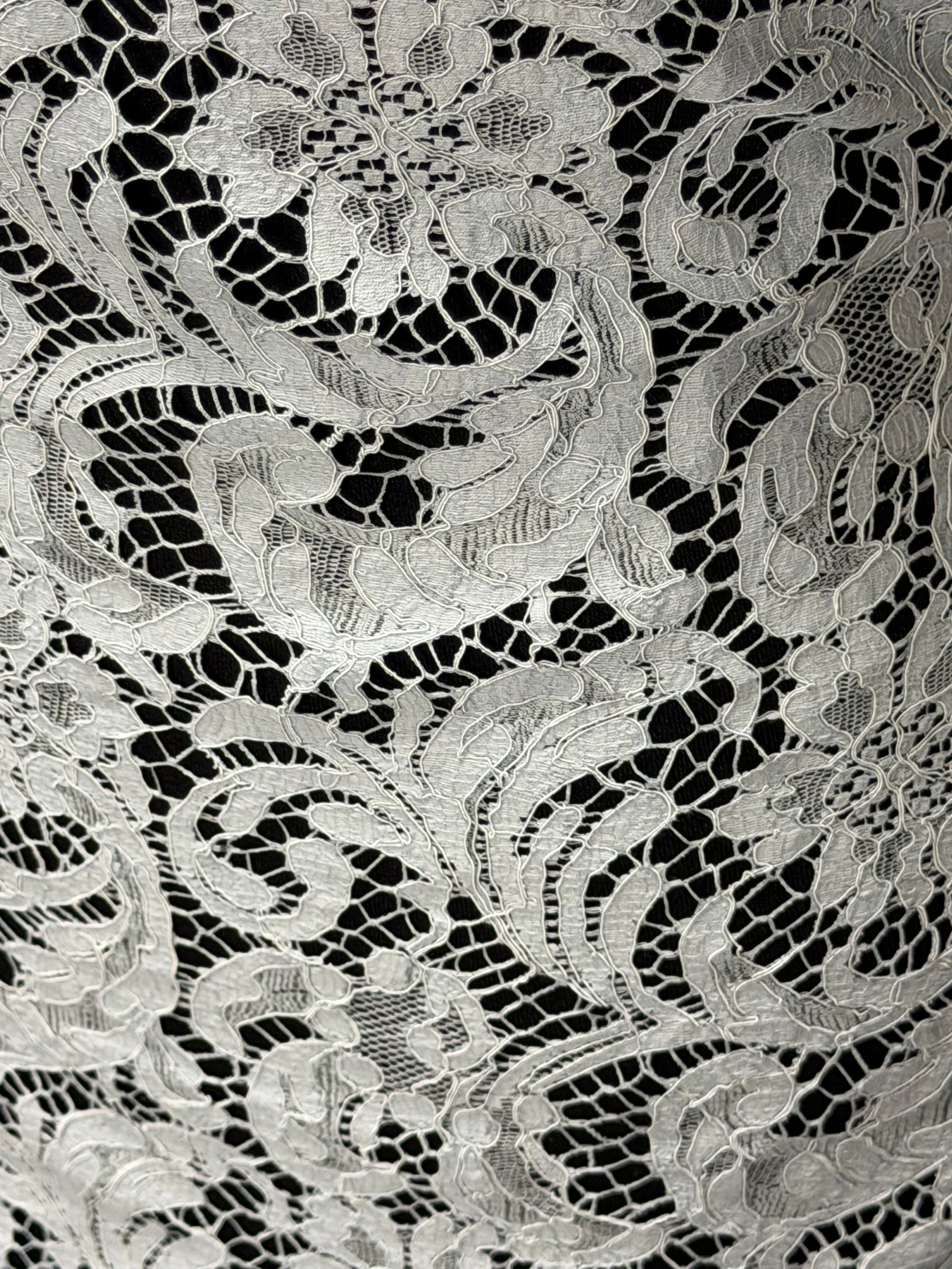 Powder Blue Eco French Corded Lace - LA4007