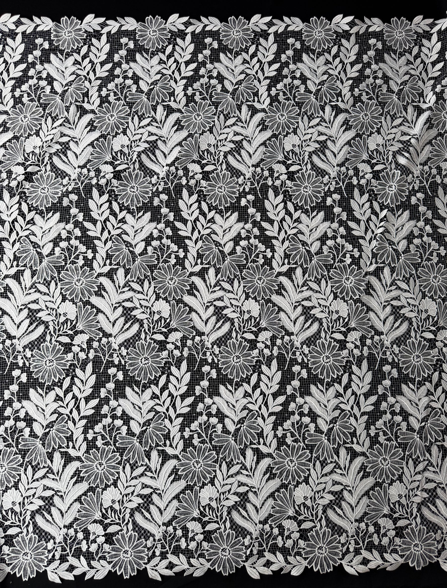 Ivory Sequin Bridal Lace - EB3049