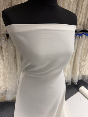Pale Ivory Medium Weight Polyester Crepe - P59