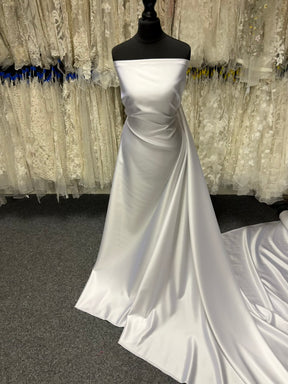 White Polyester Duchess Satin - P42