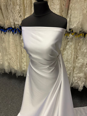 White Polyester Duchess Satin - P42