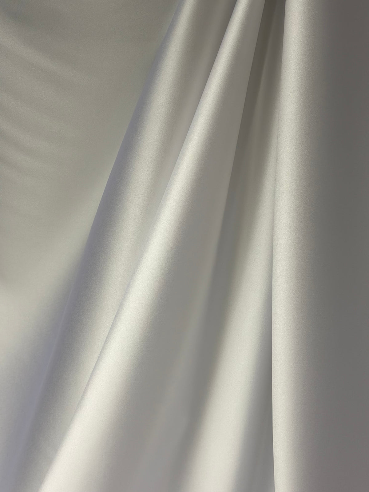 White Polyester Duchess Satin - P42