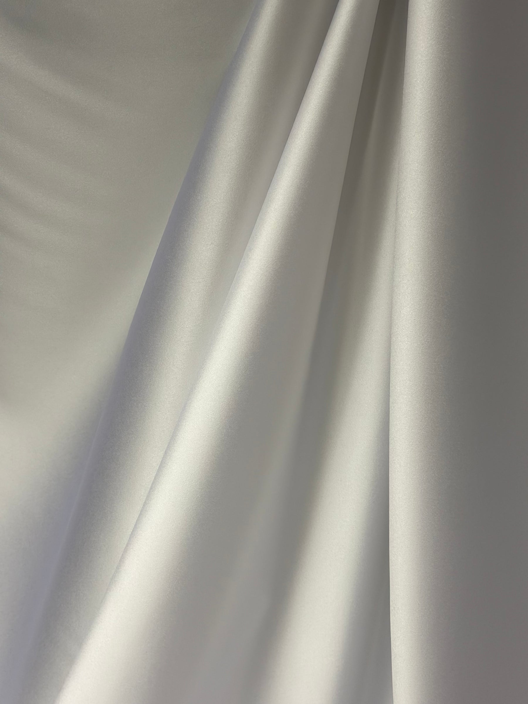 White Polyester Duchess Satin - P42