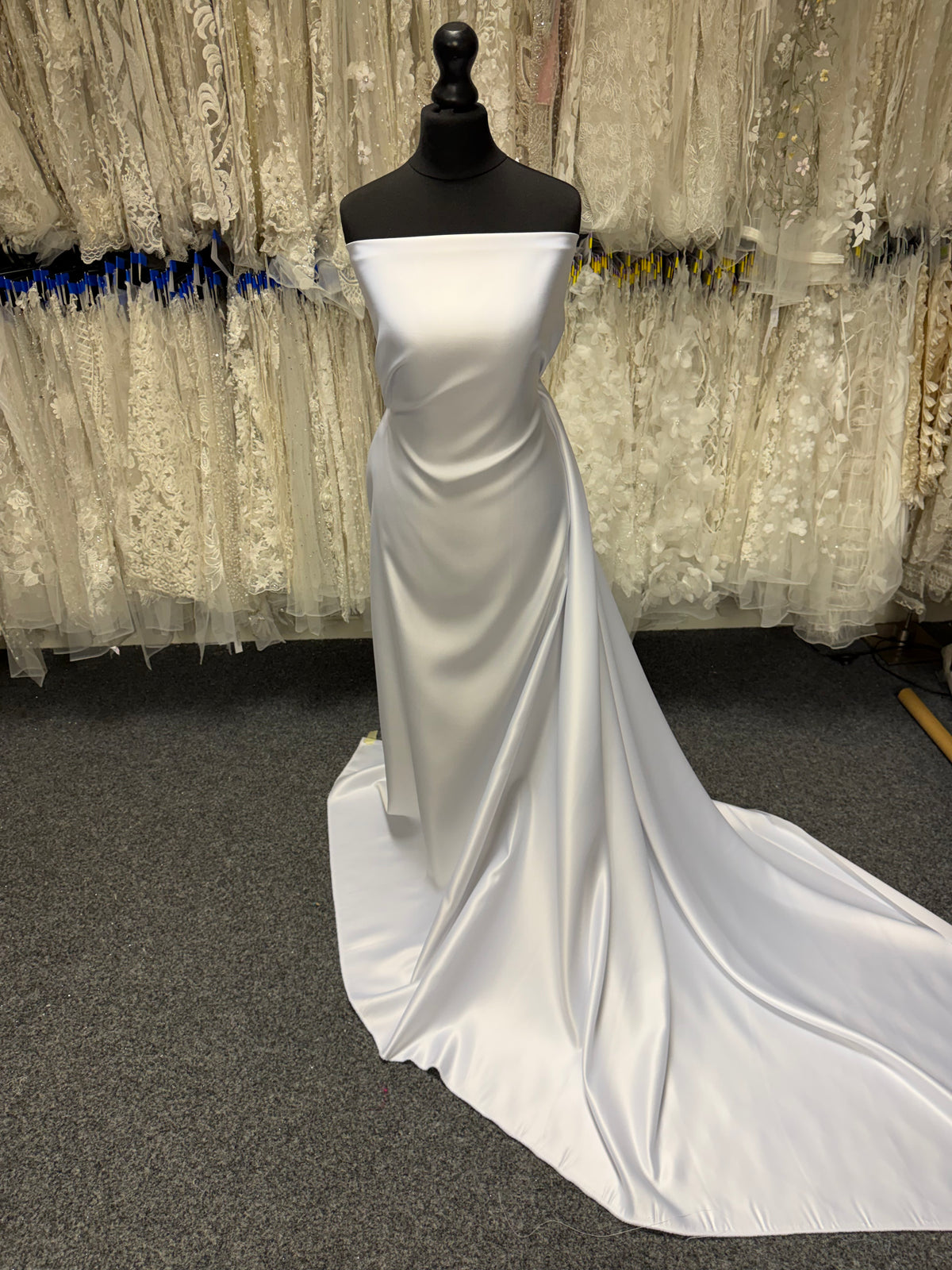 White Duchess Satin - P47