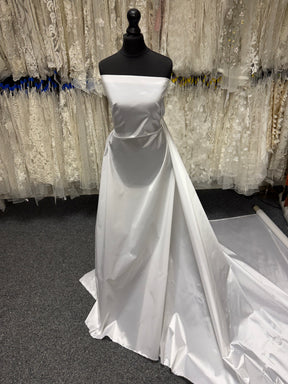 White Silk Blend Organza Taffeta - P607