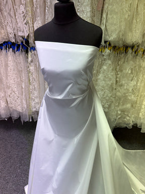White Silk Blend Organza Taffeta - P607