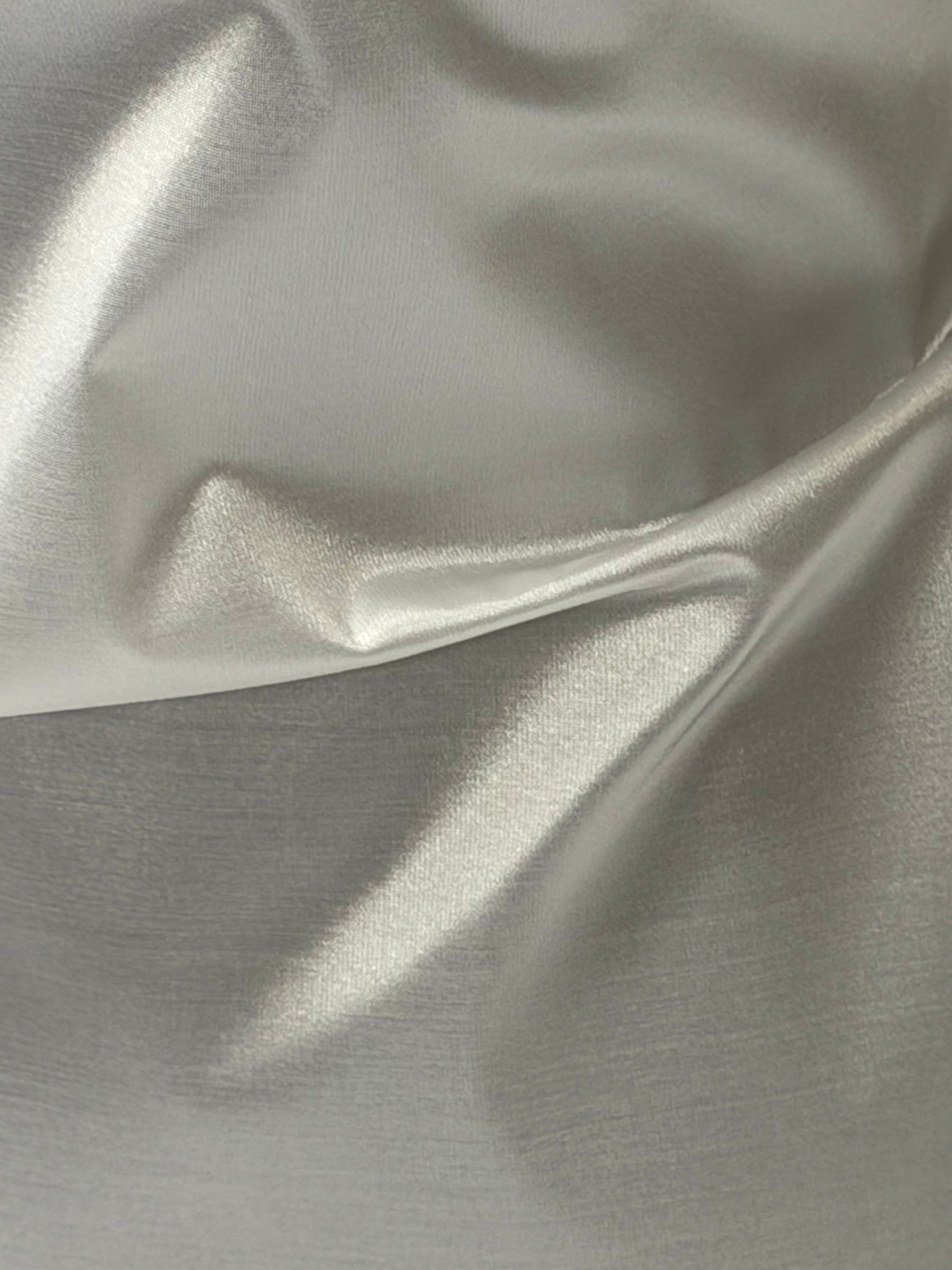 White Silk Blend Organza Taffeta - P607