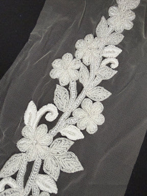 Ivory Beaded Motif - MH3007