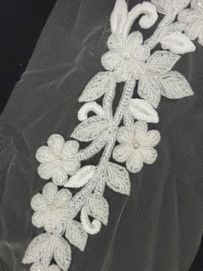 Ivory Beaded Motif - MH3007