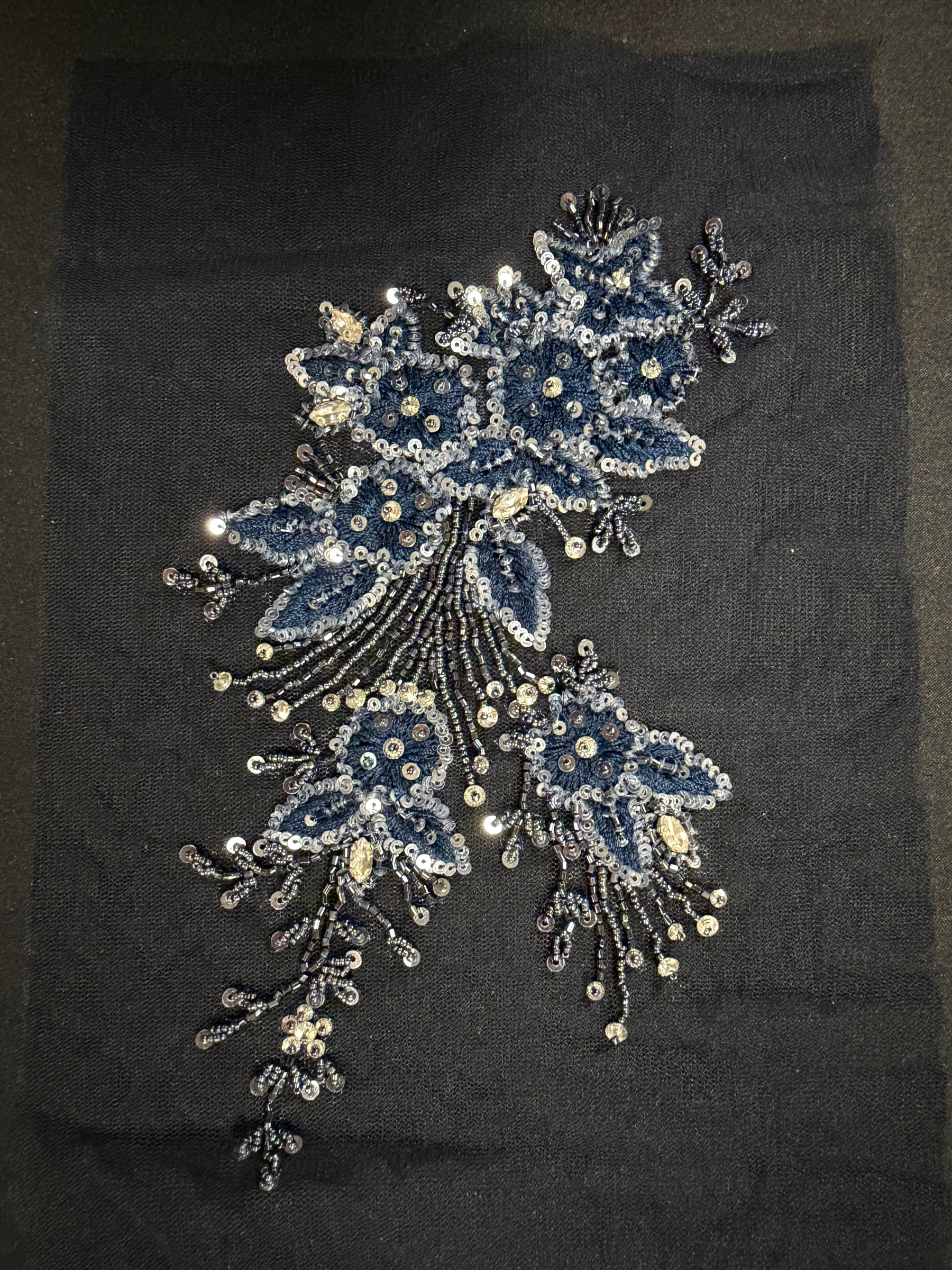Navy Crystal Motif - MH1006