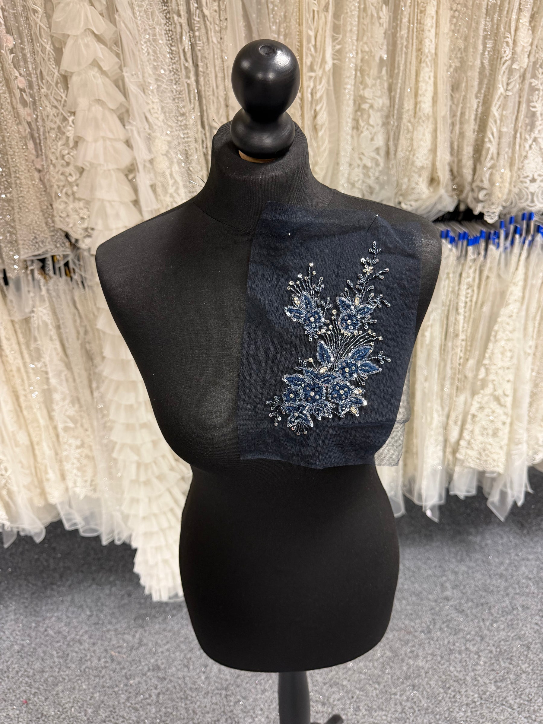 Navy Crystal Motif - MH1006