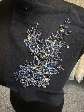 Navy Crystal Motif - MH1006