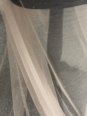 Pink with Silver Glitter Tulle - TU0053