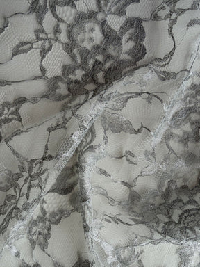 Silver Chantilly Lace - P193