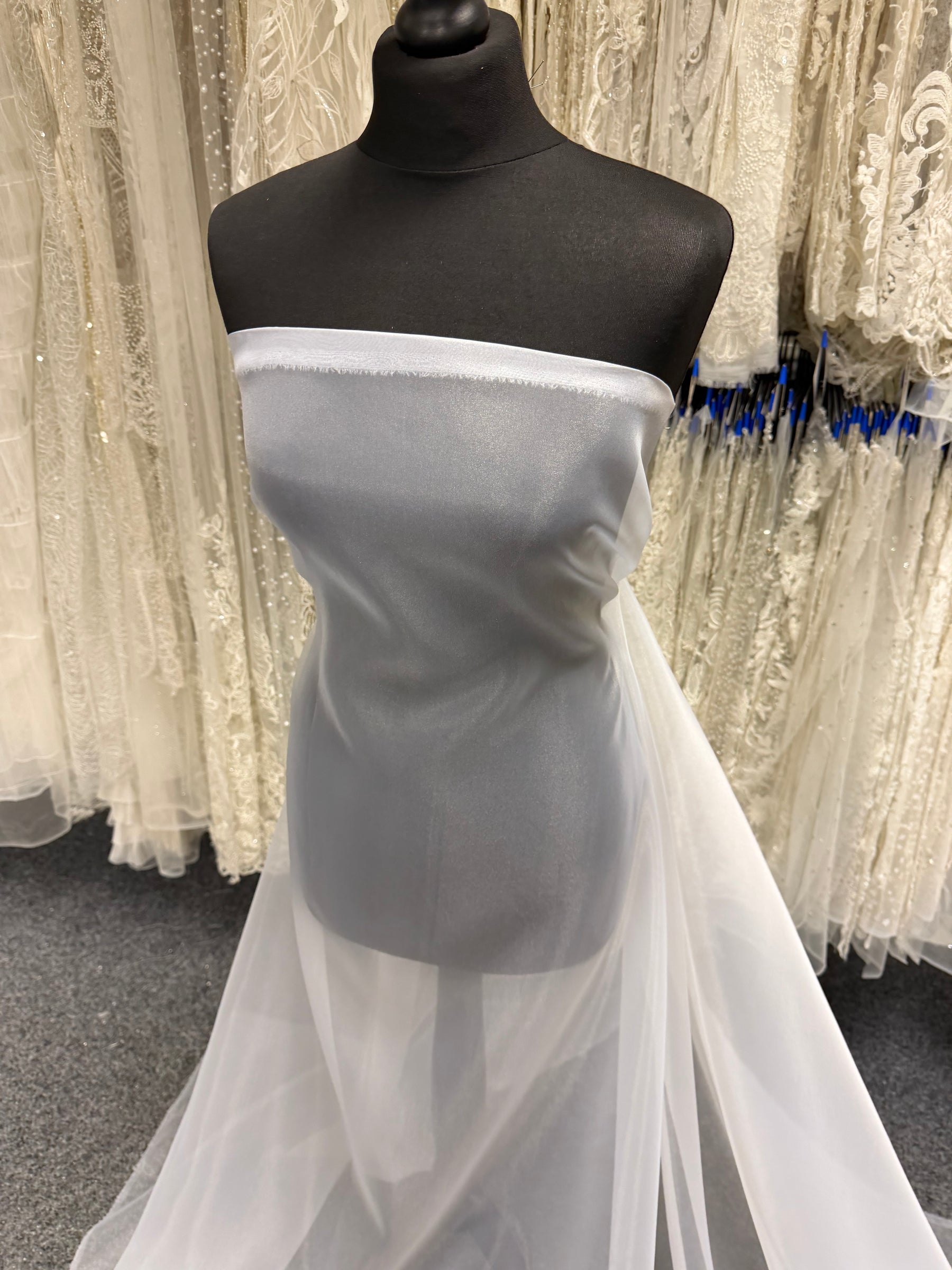 White Polester Organza - P150