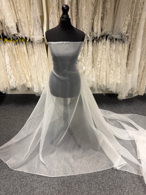 Pale Ivory Poly Organza - P150