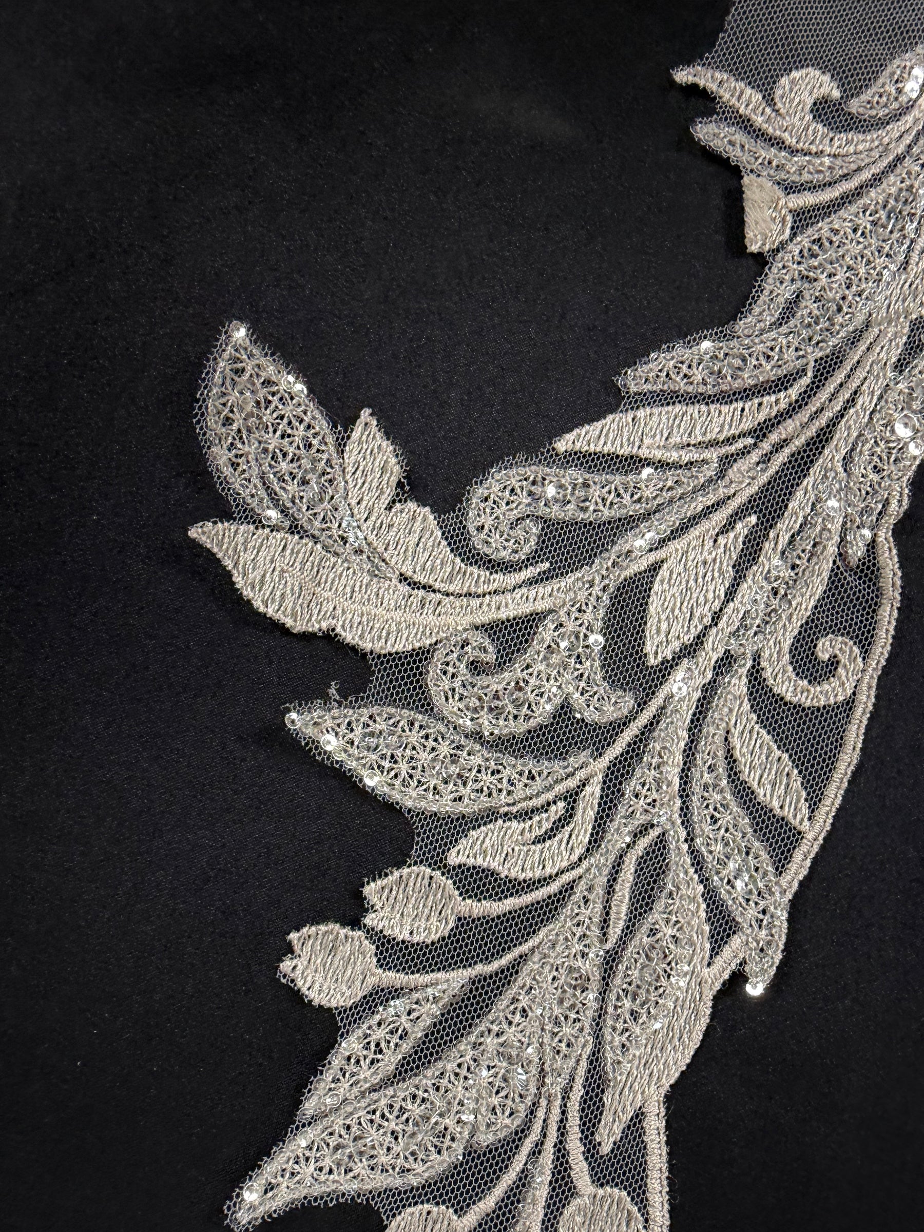 Clay Sequin Lace Trim - EF3004