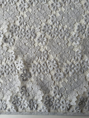 Silver Guipure Lace - P801