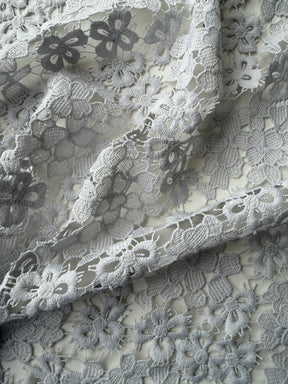 Silver Guipure Lace - P801