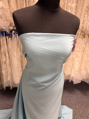 Lightweight Duck Egg Blue Polyester Satin - Juxtaposition