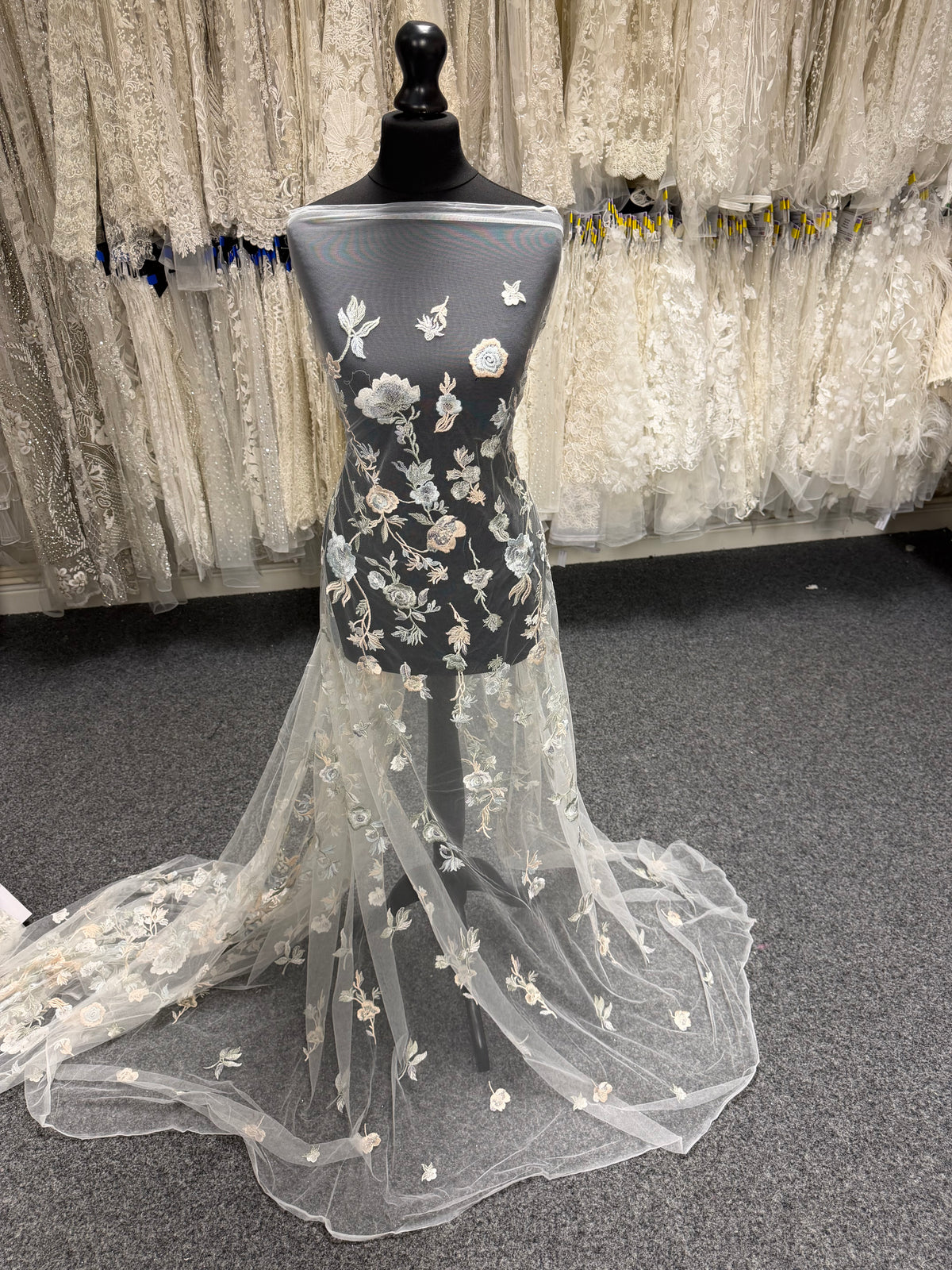 Multi Coloured Embroidery Lace - EB5047