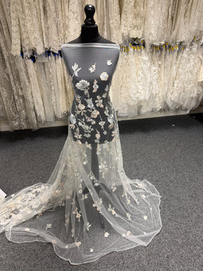Multi Coloured Embroidery Lace - EB5047