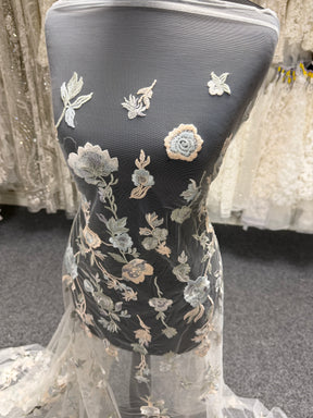 Multi Coloured Embroidery Lace - EB5047