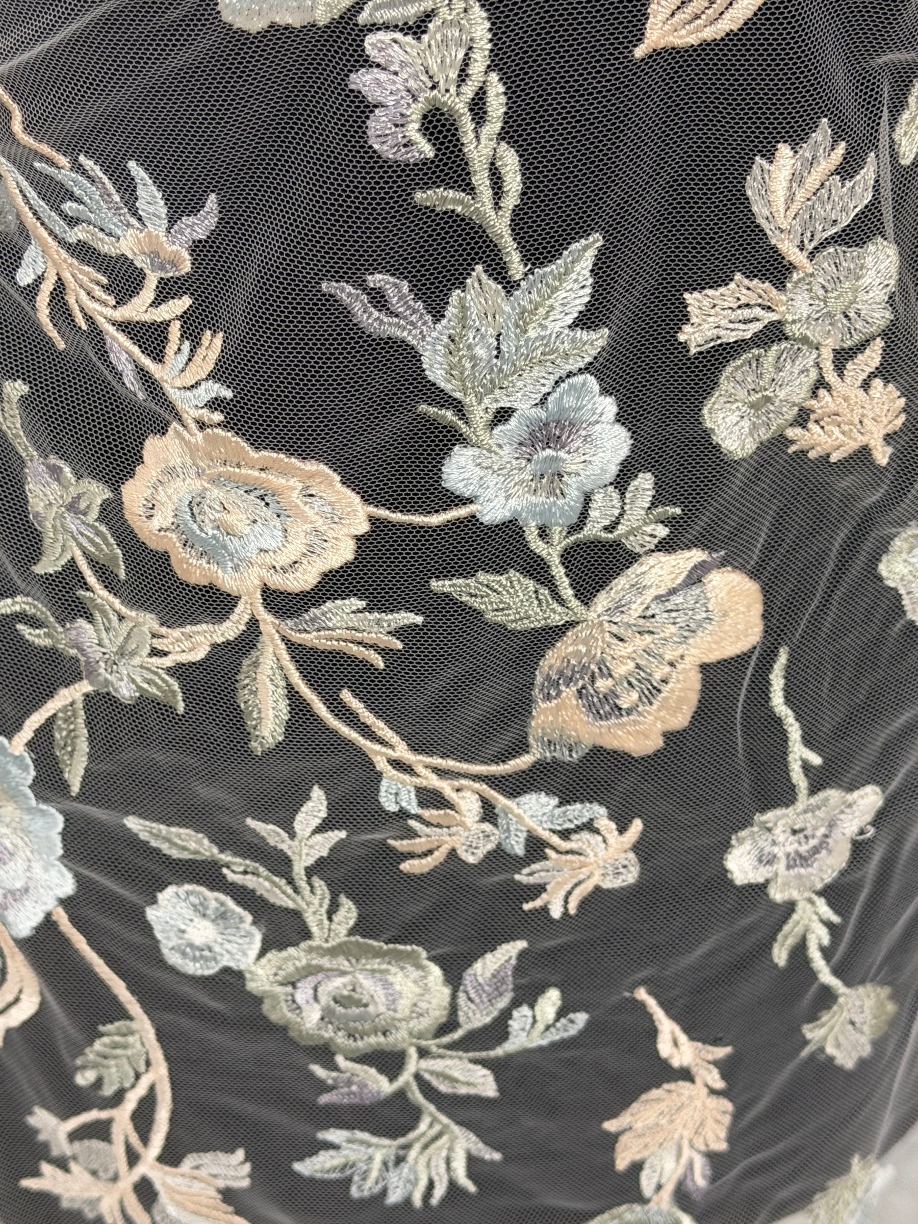 Multi Coloured Embroidery Lace - EB5047
