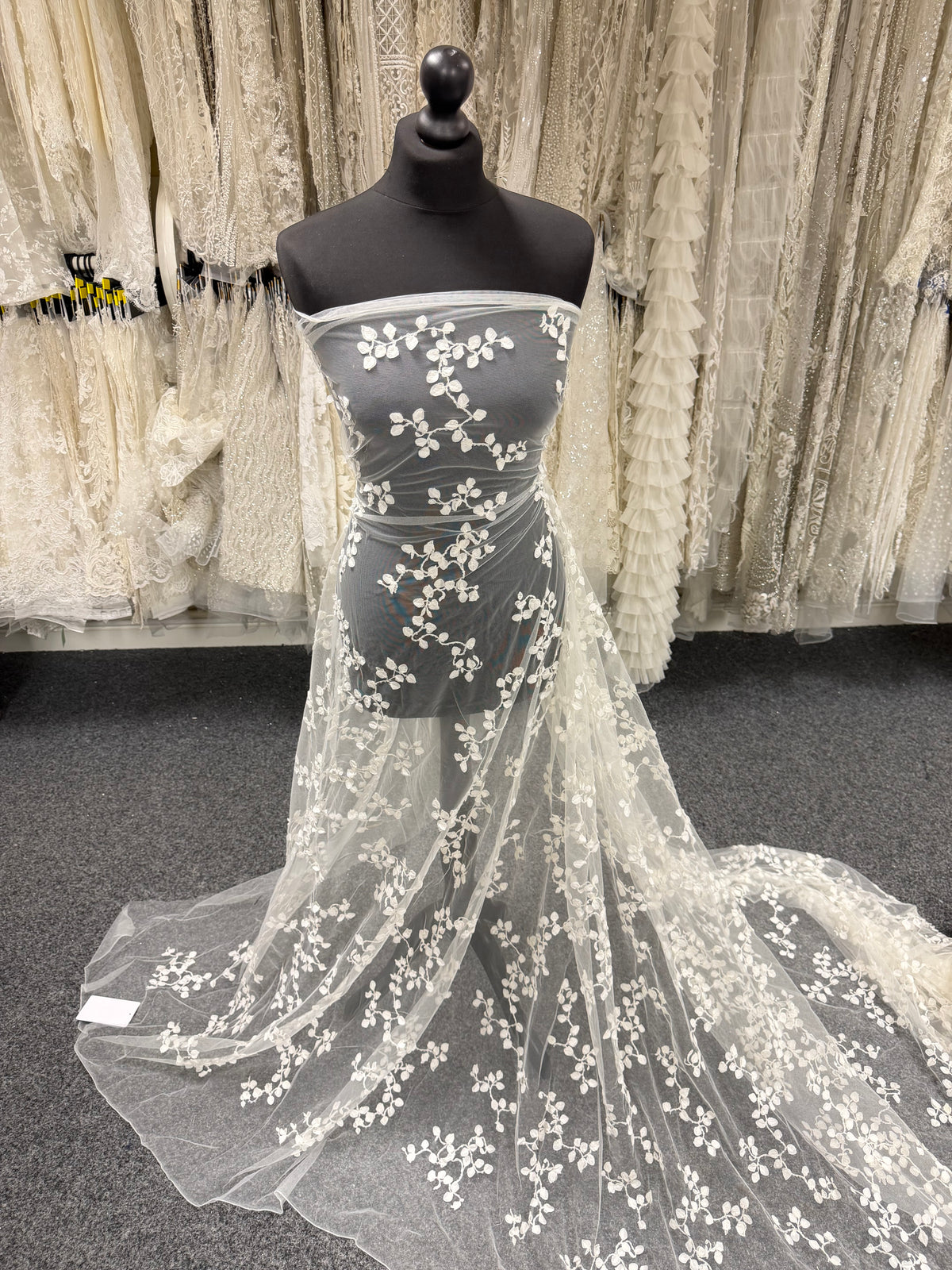 Ivory Sequin Embroidery Lace - EB3042