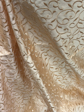 Honey/Honey Embroidered Duchess Satin - P476