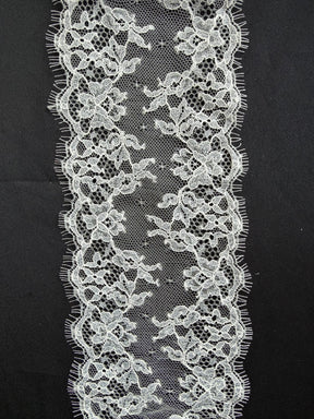 Pale Ivory Chantilly Lace Trim - Halston
