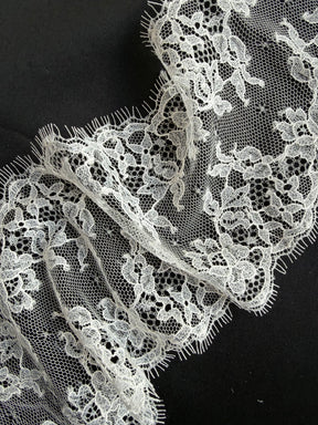 Pale Ivory Chantilly Lace Trim - Halston