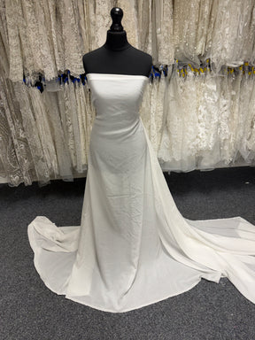 Ivory Self Coloured Striped Voile - PH5002